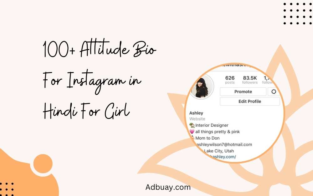 Attitude Bio For Instagram in Hindi For Girl