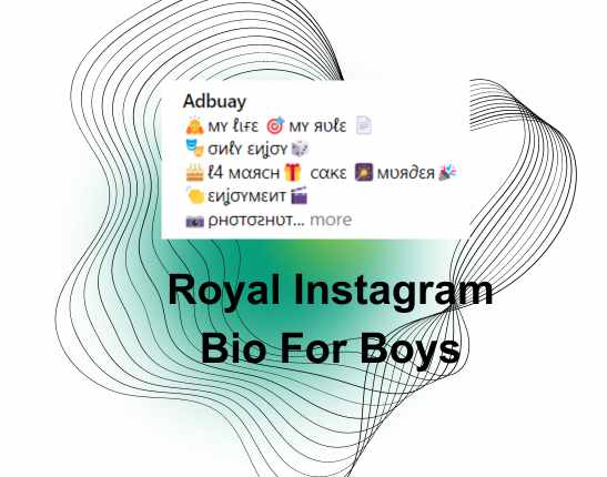 Royal Instagram Bio For Boys​